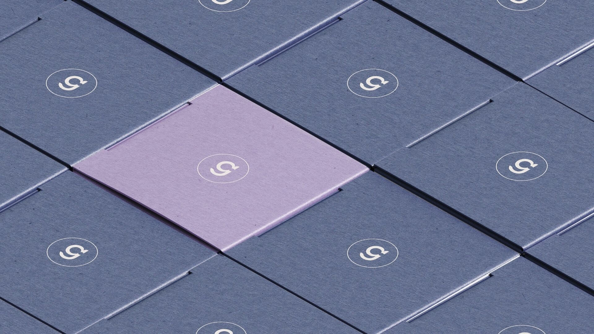 Skincare packaging with logo mark
