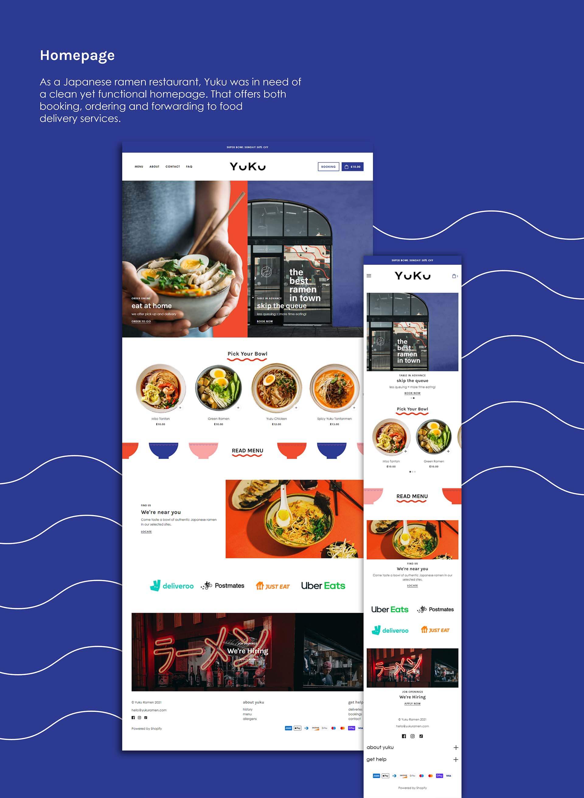 Resurant Web Design Japanese Ramen